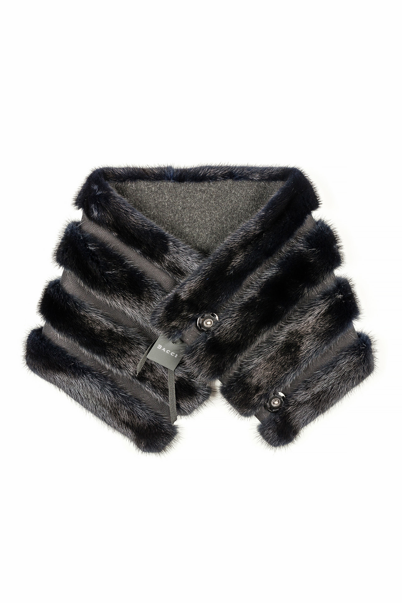 Collar Scarf Cocoon | Blue-Black