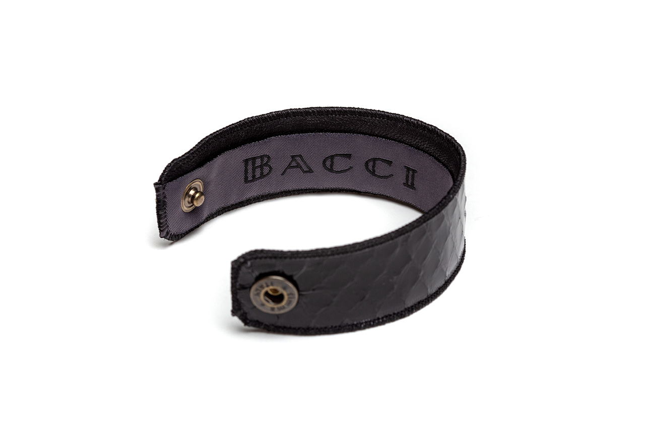 Bracelet | Snake Leather | Black