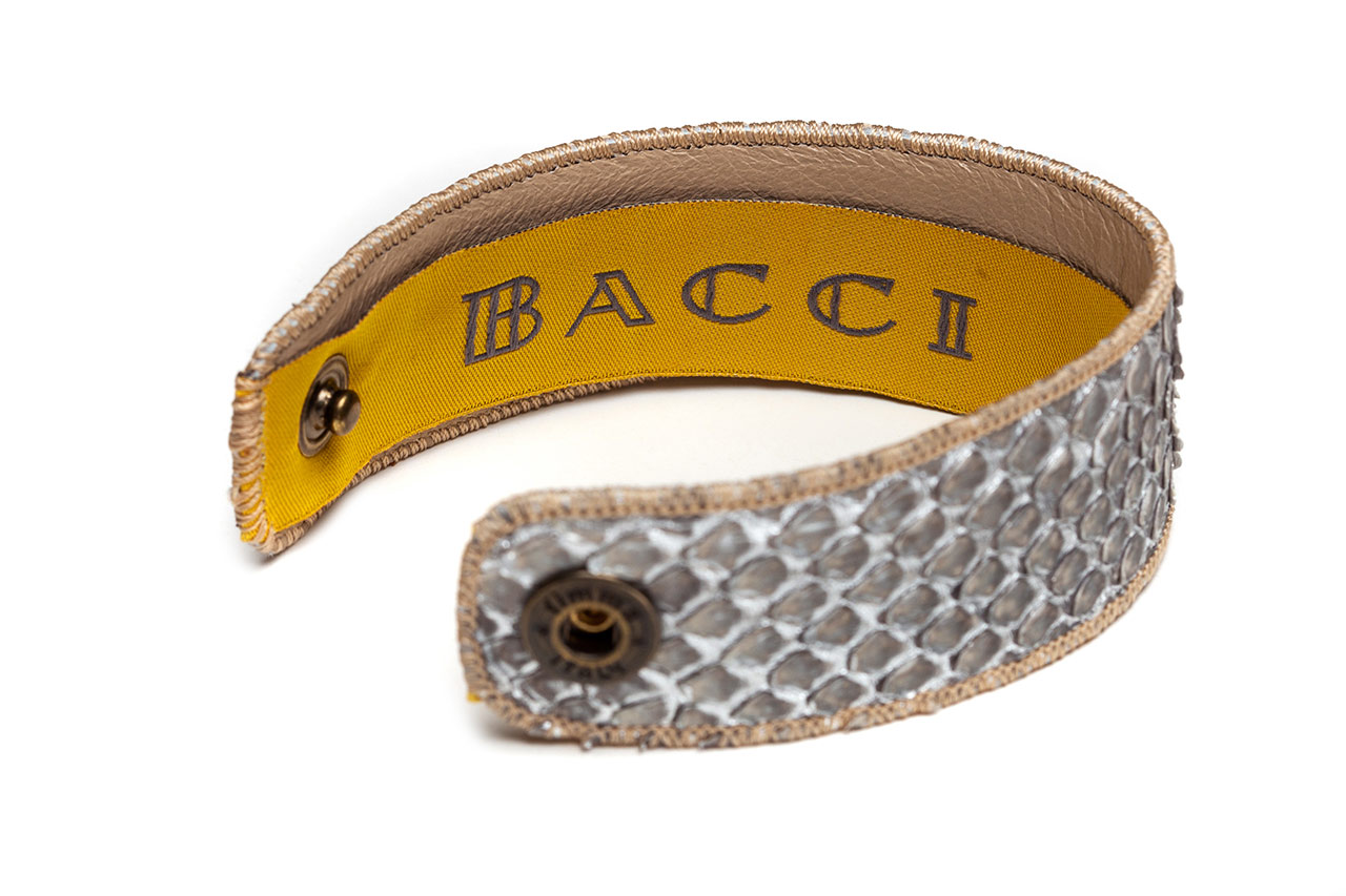 Bracelet | Snake Leather | Silver