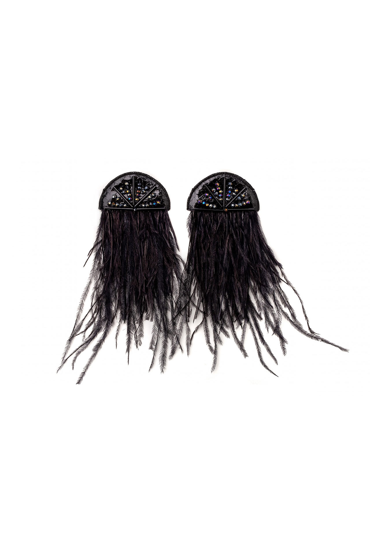 Handmade Earrings | Mysterious Black