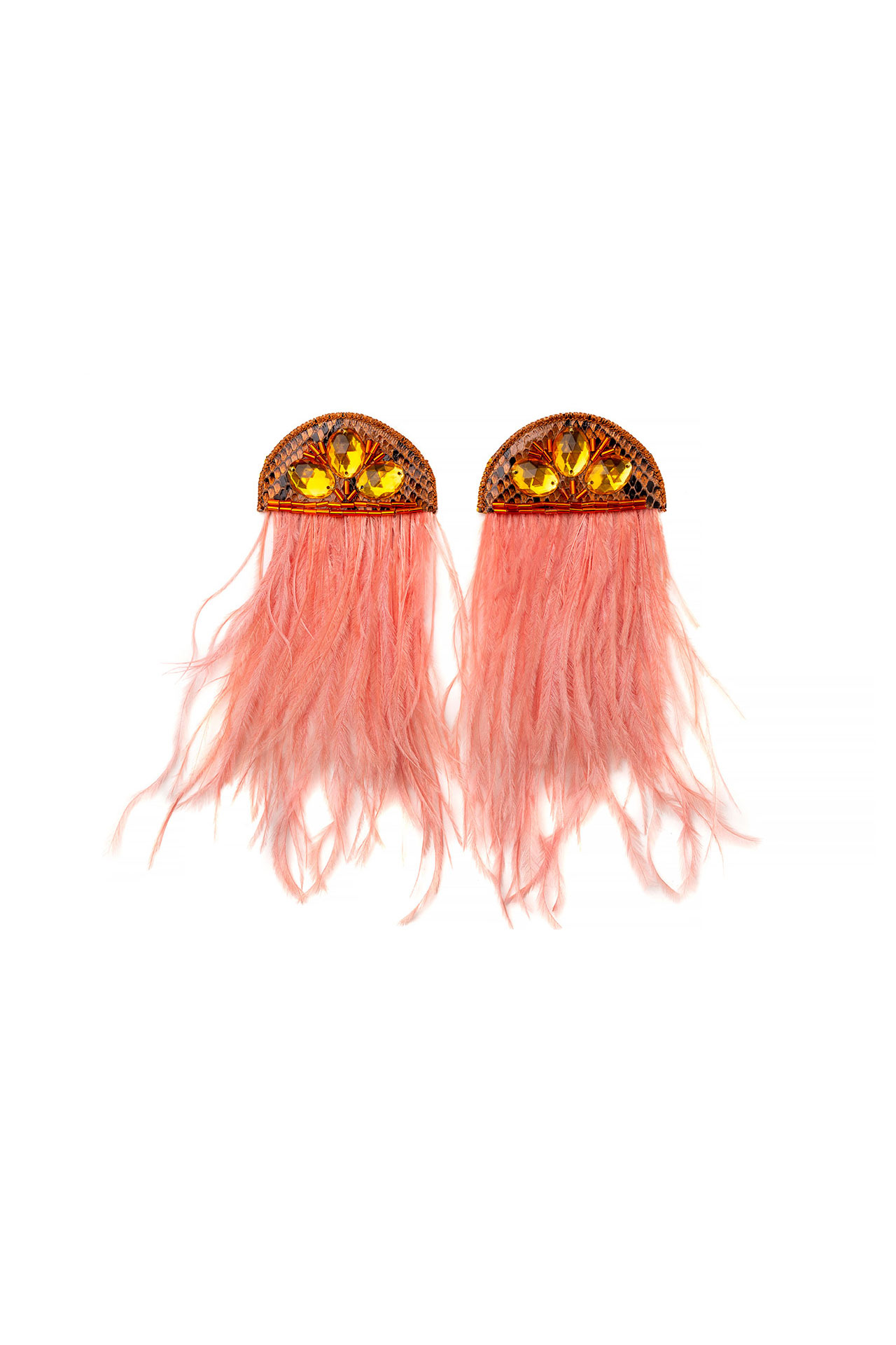 Handmade Earrings | Peach Pink